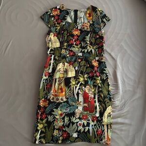 Grace Karin Floral Print Cap Sleeve Dress